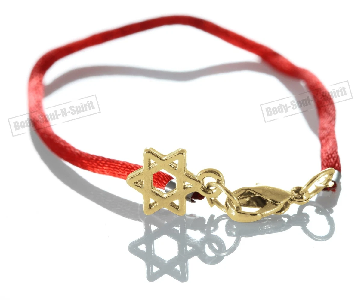 Red String Star Bracelet - Gold