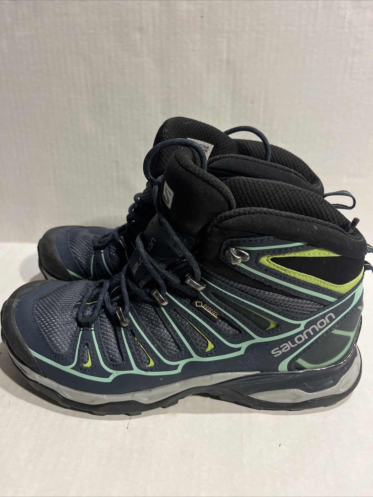 Stivali da trekking Salomon donna X Ultra Mid GTX taglia 7 scarpa GoreTex blu
