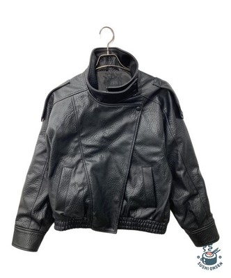 ZARA Eco-leather jacket Size: M Black Men