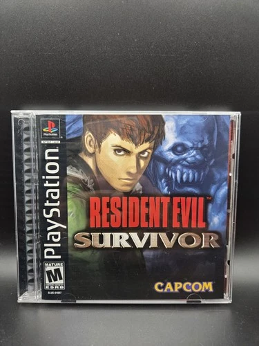 Resident Evil Survivor PS1 (2000) CIB NM Authentic Capcom Registration Card Key