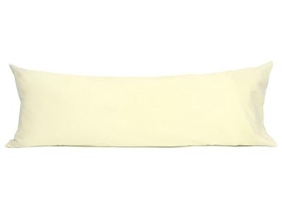  Body Pillowcase 100% Cotton Long Pillow Cover/Case Body (21''x54'') Cream