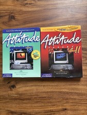 Lot Of 2 ATTITUDE SCREEN SAVER PC SOFTWARE Big Box floppy 1994 Vol 1  2