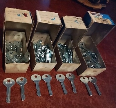4 Boxes Abus 38/43 R VH 55mm Padlock Key Blanks  Germany 