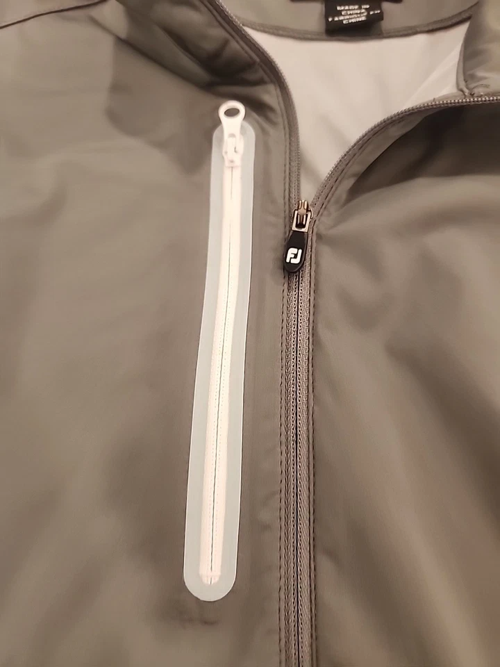 Chaleco FootJoy Golf 1/4 Cremallera Hombres L Gris Rendimiento Pullover  Foto 4 de 4