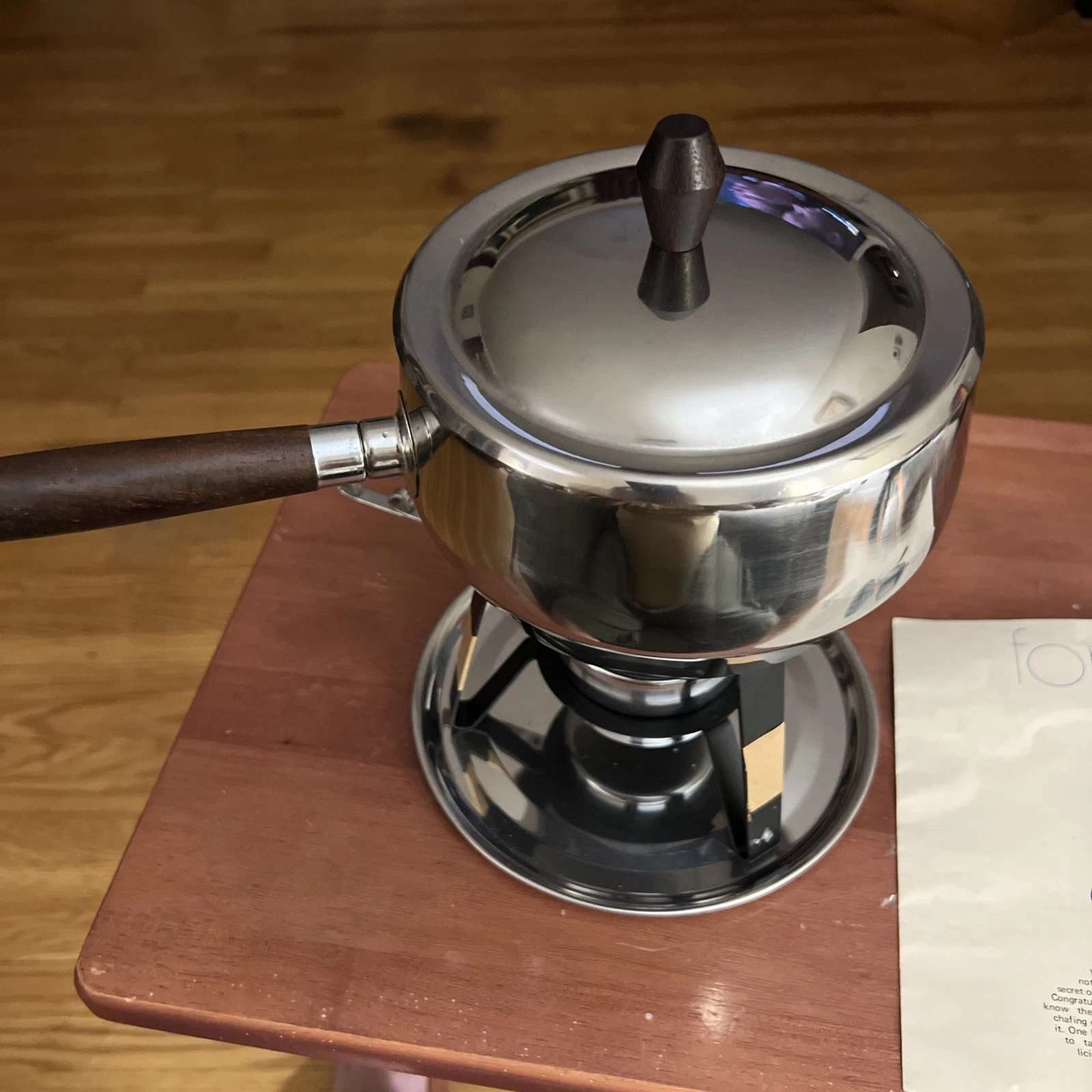 Vintage Fondue Set Dolphin Japan ( No Forks)