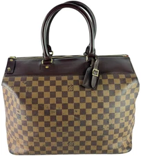 LOUIS VUITTON N41165 Brown Canvas Damier Ebene Greenwich PM Made in France