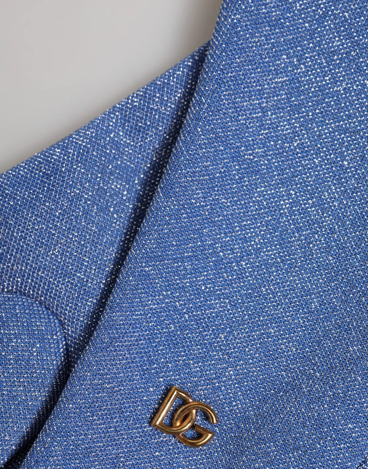 Guantes DOLCE & GABBANA Azul Logo Sin Dedos Longitud de Muñeca Mitón 7.5 / M 730usd Foto 3 de 4