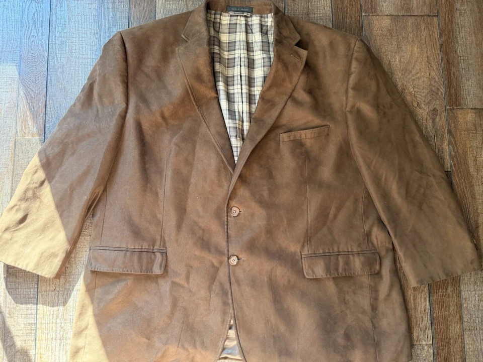 Chaqueta Ralph Lauren Para Hombre 52 Marrón Imitación Gamuza Abrigo Deportivo 92481 Foto 2 de 4