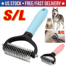 2 Sided Professional Pet Grooming Tool Undercoat Dog Cat Shedding Comb Brush Pet
