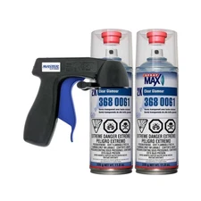 2K Clear Coat Aerosol Spray Cans 2Pk High Gloss Automotive For Car Repair Indoor