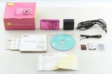 [N MINT w/Box] Nikon COOLPIX S3600 20.1MP 8x Zoom Digital Camera Pink From JAPAN