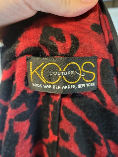 Vtge Koos Couture Koos Van De Akker Patch Mixed Media Art To Wear Open Jacket - Picture 7 of 7