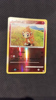 Pokemon Oldschool Vintage 2007 Panflam Lv 8 Deutsch Nm Reverse Holo 76/