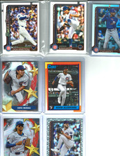 2025 Topps Series 1 & 2 Baseball Chicago Cubs Team Set 25 Base Cards + 5 INSERTS