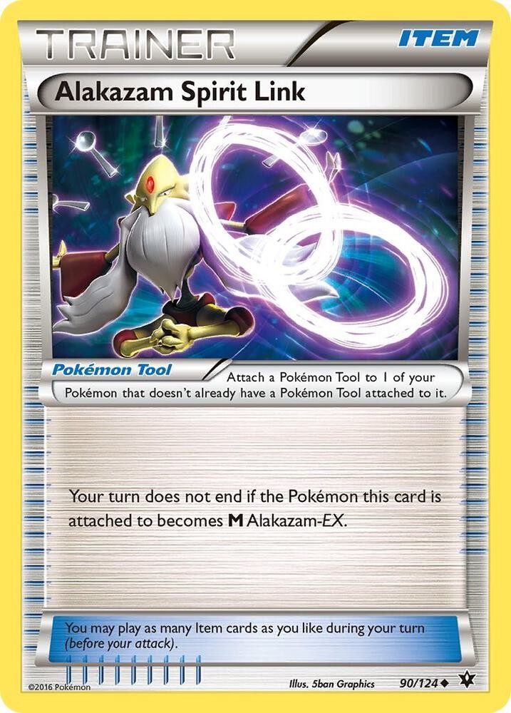 Pokemon Alakazam Spirit Link XY - Fates Collide 90/124 LP