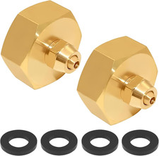 US Standard Faucet Adapter, 3/4'' to 1/4'' Hose Adapter, Convert 3/4" Female Hos