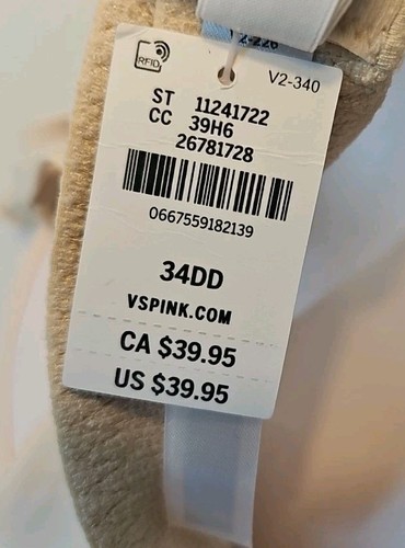 Victoria Secret Underwire Light Lift Push Up Bra 34DD Beige (30358) - Picture 7 of 8