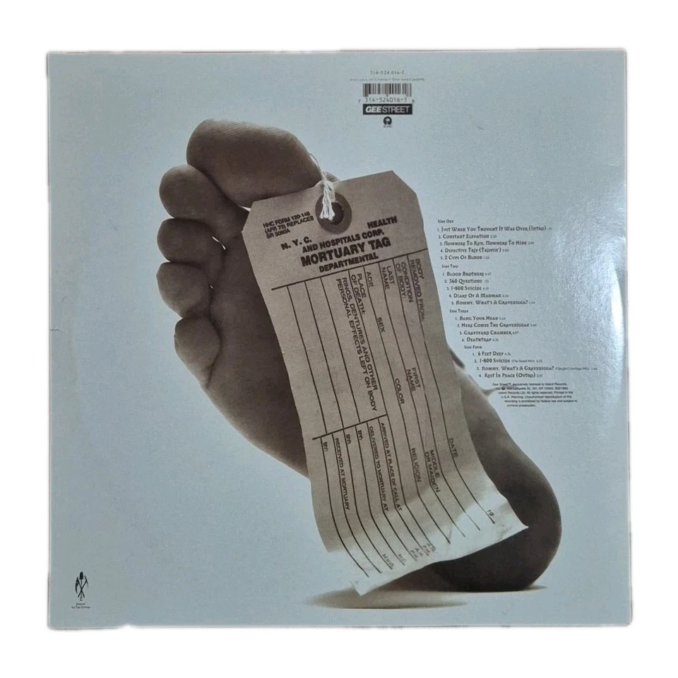 GRAVEDIGGAZ '6 Feet Deep' 1994 Rap/Hip-Hop Original 12" Vinyl Double LP Record - Image 2 of 4