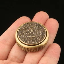 1PC Zen Buddha Fidget Spinner Retro Brass Hand Spinner Pocket Decompression Toy