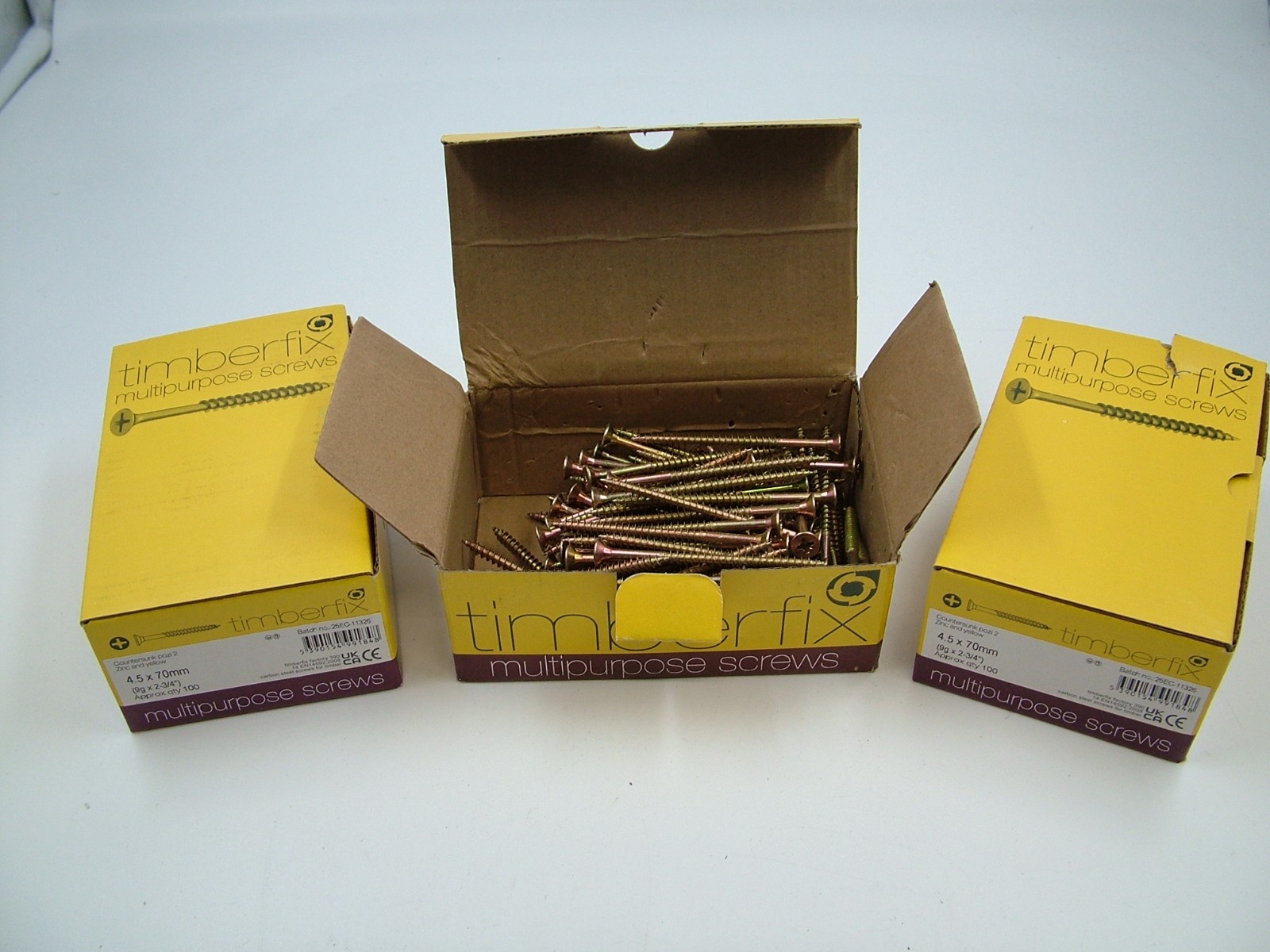 Chipboard chippy screws multi purpose screws 300 pack 4.5x70mm Pozi Countersunk