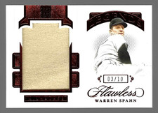 Warren Spahn HOF 2021 Panini Flawless Jumbo Memorabilia 3/10