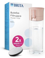 Image of Brita Fill And Go Apricot Vital Water Filter Bottle with 2 Microdisc 600ml