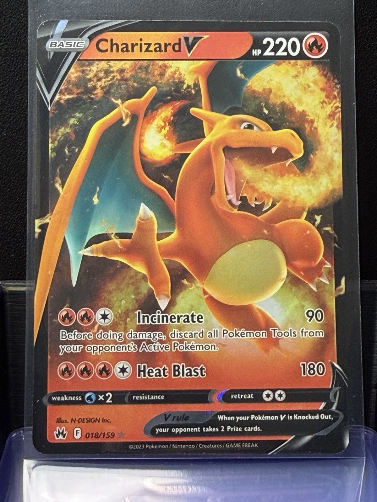 Pokémon Charizard V • Brilliant Stars Ultra Rare • 017/172