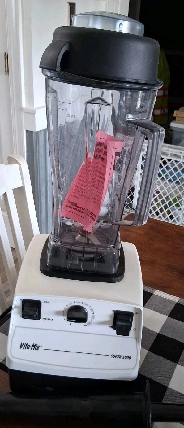 Vitamix 5000 Total Nutrition Center Blender VM0103 White EXC MINT Tested Works
