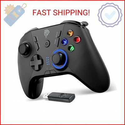 EasySMX 2.4G Wireless Gaming Controller for Windows PC, Steam Deck, PS3 & Androi