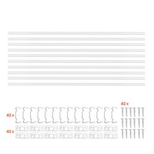 Uimoso 10-Pack 6.6ft/2M V-Shape LED Aluminum Channel withDiffuser for LED Strips