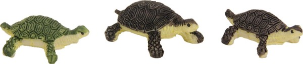KrippenzubehöR SchildkröTen Set 3-Teilig Polyresin HöHe 1,2 Cm-image