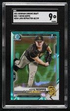 2021 Bowman Draft Chrome Aqua Lava Refractor 48/199 Kevin Kopps SGC 9 MINT 1j7t