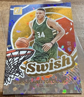 Panini 2025-26 Donruss Swish Giannis Antetokounmpo #22/99 Milwaukee Bucks NBA