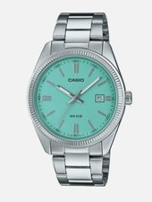 Casio Classic Unisex Armbanduhr Quarz, 38 mm Edelstahl, Türkis NEU & OVP