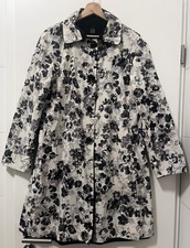 Max Mara Weekend Damen Trenchcoat 2-in-1 Wendemantel Blumenmuster Gr.40