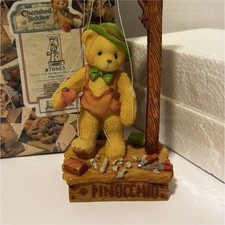Cherished Teddies Pinocchio Bear Resin Figurine 1998 MPN 476463 Boxed