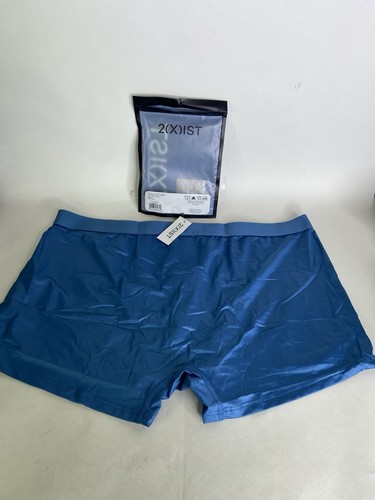 2xist Slip Boxer Sexy Sliq Ultra Basso Tronchetto Intimo Blu Acciaio Uomo XL - Foto 2 di 5