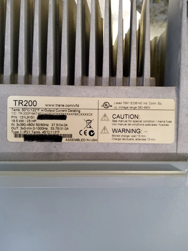 VFD 25 hp Trane TR200 made by dannfoss - Image 3 of 3