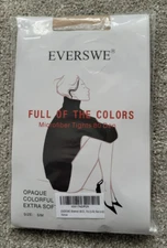 Everswe Microfiber 80 Denier Tights - Natural - Size S/M