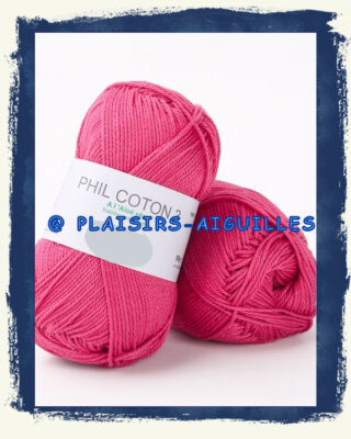 Lot De 10 Pelotes Phildar Neuves - Couleur Corail, 50% Coton - Parfait Pour Tricot