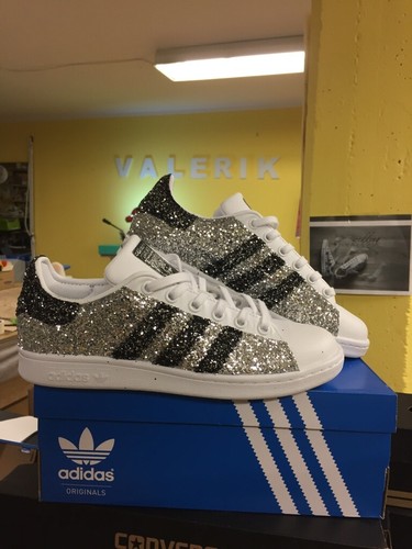adidas stan smith con glitter argento e glitter grigio | eBay