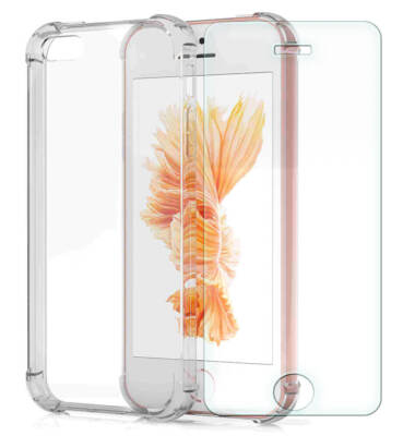 Hülle Für iPhone SE (2016-2019) 5 5s Gel Clear Cover +
