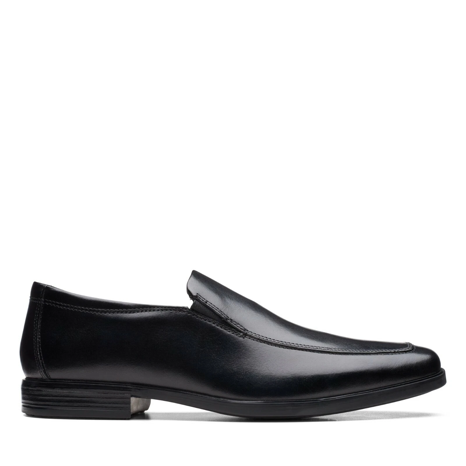Mocassini Oxford Clarks Howard Edge in pelle nera da uomo (G)