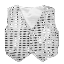 Mens Top Stage Performance Christmas Sleeveless Tank Cosplay Vest V Neck Jacket