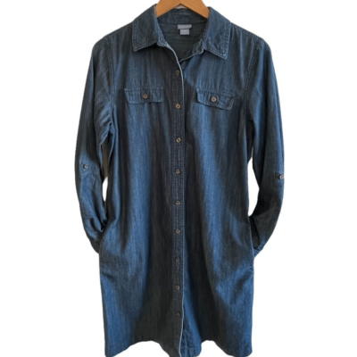 laura denim dress Laura Denim Dress - Dark Blue