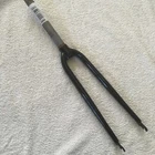 Black Steel Road Racing Bike Forks 700c  1" 1/8 Ahead Non Threaded No Pivots