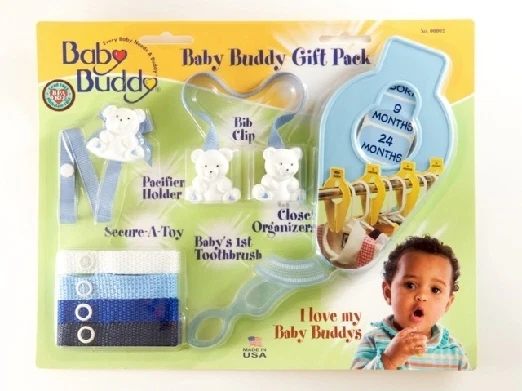 Baby Buddy Clothes Closet Organizers Bib Clip Pacifier Holder