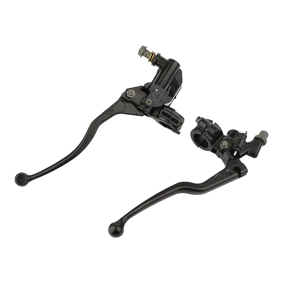 Motorcycle 7/8'' Brake Master Cylinder Clutch Lever Handlebars For Harley Honda - Imagem 2 de 4
