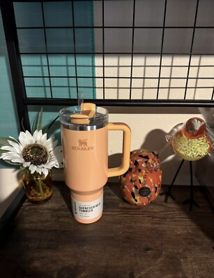 New Limited Edition Stanley 40 oz Peach Bellini Shimmer Whole Foods Exclusive  