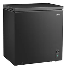 Convertible Chest Freezer Refrigerator Adjustable Legs Black 7.0 Cu ft Capacity